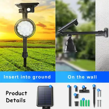 18led Solar Sensor Light Led Garden Lawn Path Light Induction Solar Spotlight Lamp Outdoor Emergency Lighting Waterproof IP65
18led Solar Sensor Light Led Garden Lawn Path Light Induction Solar Spotlight Lamp Outdoor Emergency Lighting Waterproof IP65