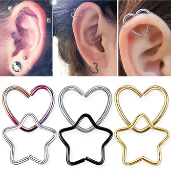 1PC Steel Daith Piercings Helix Piercings Ear Tragus Cartilage Rook Piercings Ear Piercings Conch Lobe Earrings Body Jewelry
1PC Steel Daith Piercings Helix Piercings Ear Tragus Cartilage Rook Piercings Ear Piercings Conch Lobe Earrings Body Jewelry