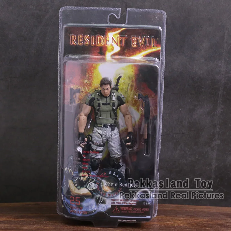 NECA Resident Evil 5 Chris Redfield PVC Action Figure Collectible Model Toy 7" 18cm
NECA Resident Evil 5 Chris Redfield PVC Action Figure Collectible Model Toy 7" 18cm