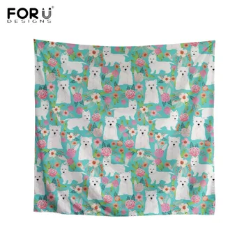 FORUDESIGNS Funny Dog Westie Floral Pattern Woman Spring/Autumn Scarf Fashion Square Bandanas Mini Lady 50cm*53cm Neckerchief
FORUDESIGNS Funny Dog Westie Floral Pattern Woman Spring/Autumn Scarf Fashion Square Bandanas Mini Lady 50cm*53cm Neckerchief