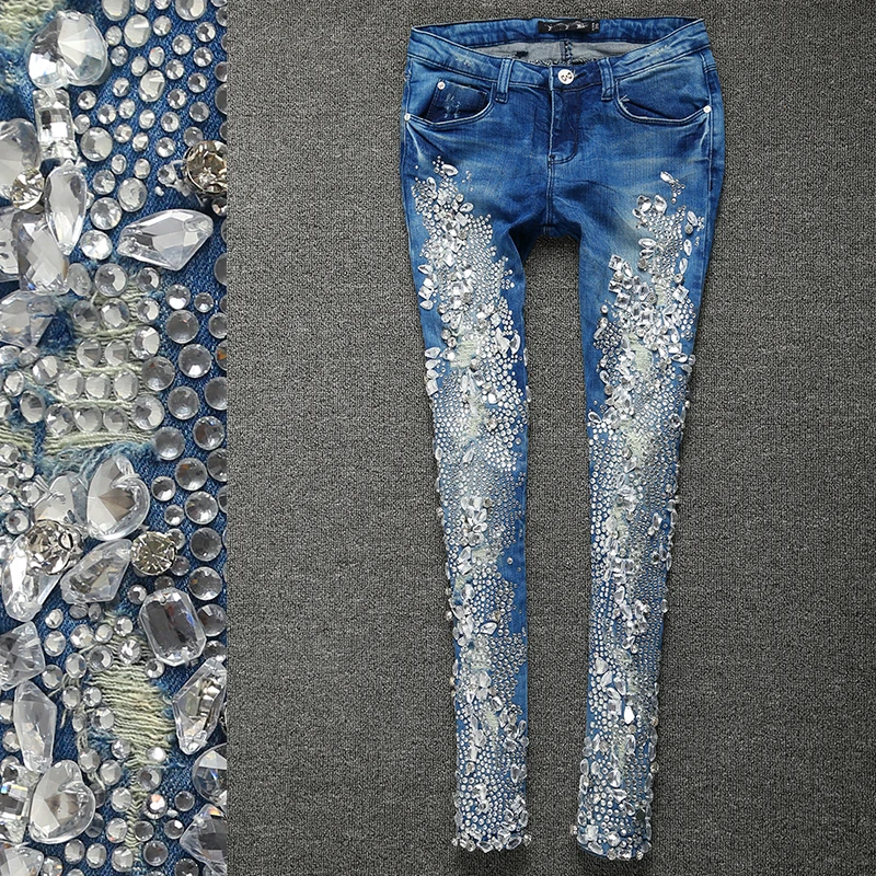 spring autumn fashion Rhinestones Diamond skinny Women Denim Jeans Skinny Slim Stretch Pencil jeans
spring autumn fashion Rhinestones Diamond skinny Women Denim Jeans Skinny Slim Stretch Pencil jeans