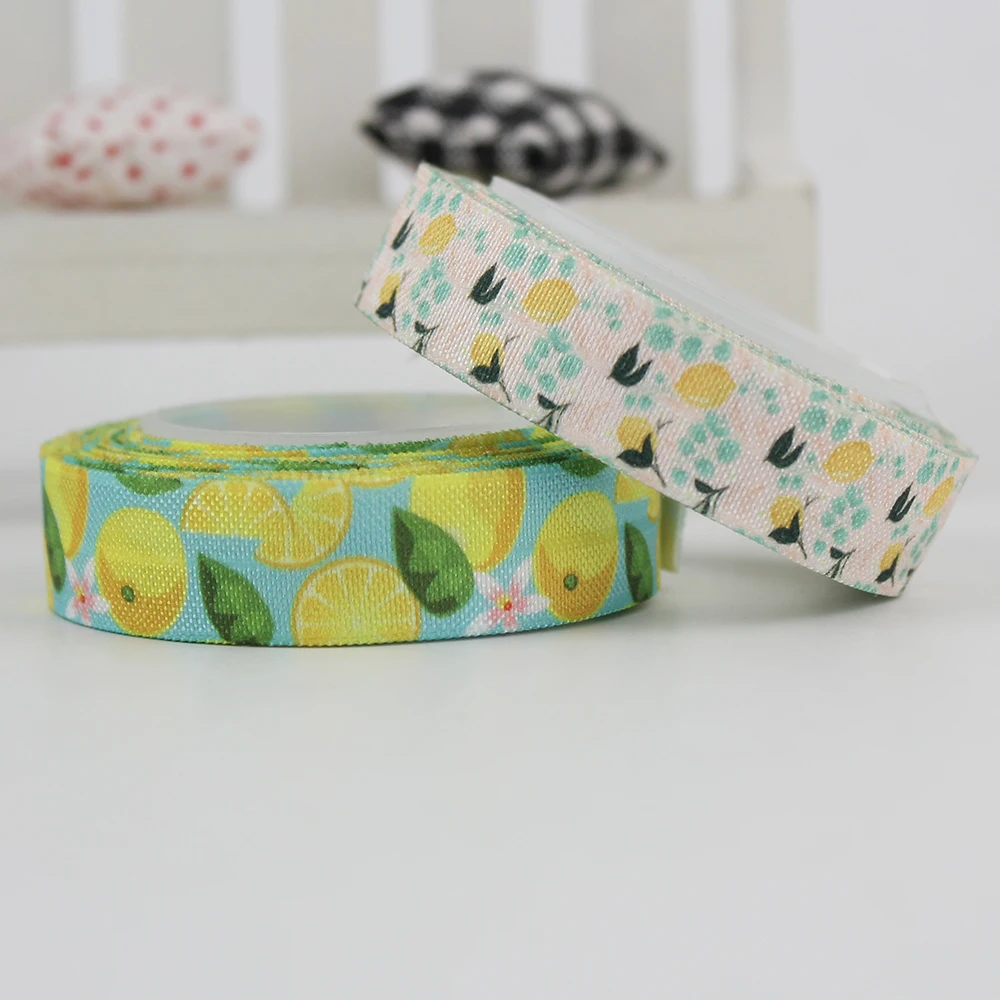 16mm 5/8" lemon print fold over elastic ribbon baby headband hairbow accessory binding tape webbing headwear handmade 20 yards
16mm 5/8" lemon print fold over elastic ribbon baby headband hairbow accessory binding tape webbing headwear handmade 20 yards