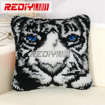 New 3D Latch Hook Pillow Kits White Tiger Hot DIY Needlework Crocheting Rug Kits Yarn Handmade Unfinished Embroidery Pillowcase
New 3D Latch Hook Pillow Kits White Tiger Hot DIY Needlework Crocheting Rug Kits Yarn Handmade Unfinished Embroidery Pillowcase