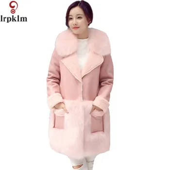2017 New Autumn Women Faux Leather Jacket Fur Collar Luxury Winter Coats Female Thick Warm Leisure Loose Pink Outerwear LZ315
2017 New Autumn Women Faux Leather Jacket Fur Collar Luxury Winter Coats Female Thick Warm Leisure Loose Pink Outerwear LZ315