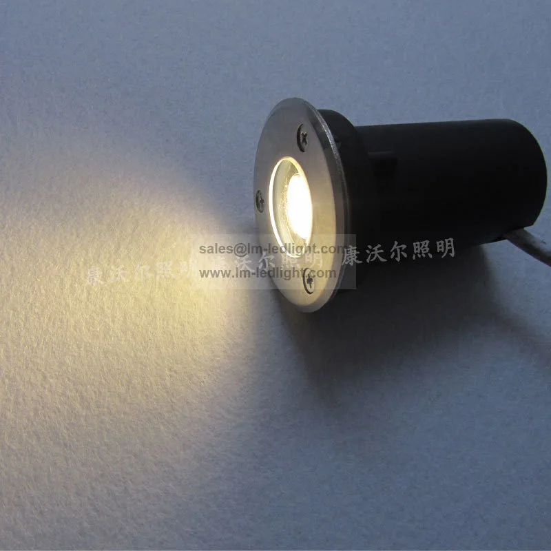 LED подземный свет 85-265 в dia65 * h80 мм 1 Вт 20 шт./лот теплый белый день холодный синий сад