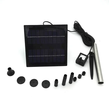 Hot Quality 9V 1.8W small solar outdoor fountain Pond landscape fountain pump