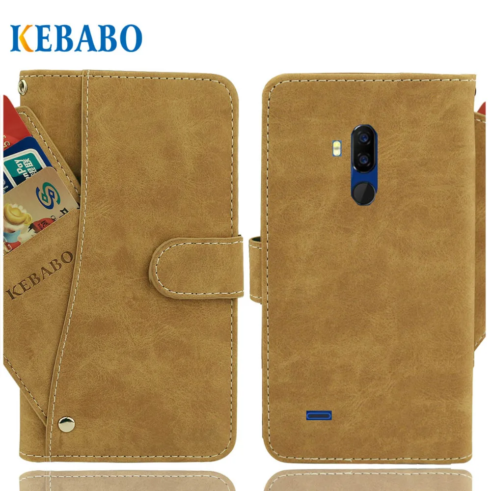 

Vintage Leather Wallet Ulefone Armor 5 Case 5.85" Flip Luxury 3 Front Card Slots Cover Magnet Stand Phone Protective Bags