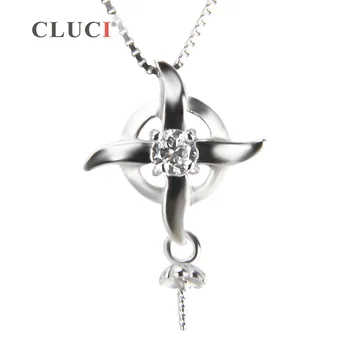 CLUCI High Quality Fan blwer Zircon Pendant for jewelry making, Sterling 925 Silver Tiny fitting for pearl necklace SP168SB
CLUCI High Quality Fan blwer Zircon Pendant for jewelry making, Sterling 925 Silver Tiny fitting for pearl necklace SP168SB