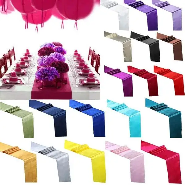 30x275cm Satin Table Flag Runner For Wedding Party Event Banquet Home Table Decoration Supply Table Cover Tablecloth Accessories
30x275cm Satin Table Flag Runner For Wedding Party Event Banquet Home Table Decoration Supply Table Cover Tablecloth Accessories