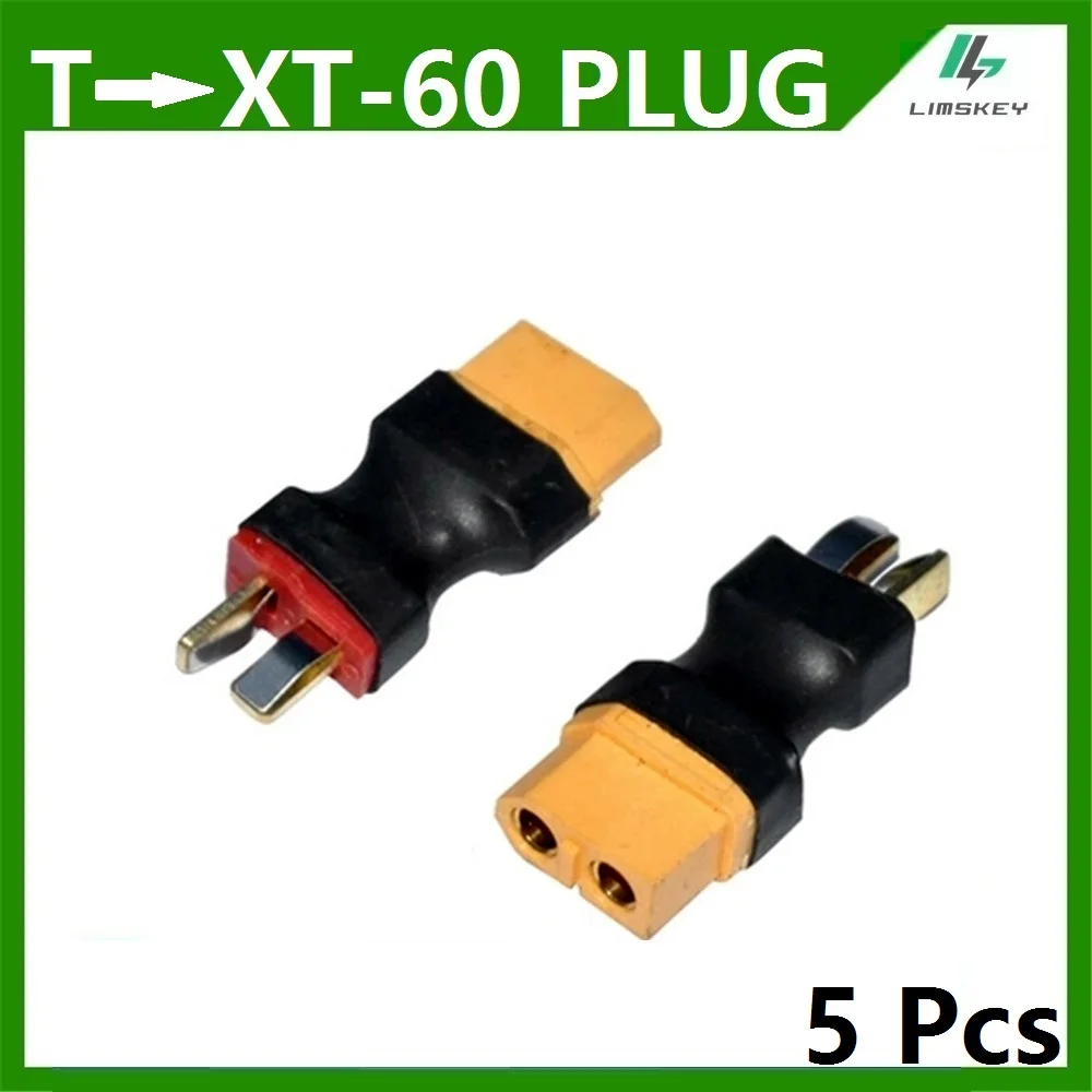 5 pcs/ lot XT60 Female to T Dean Male Plug Conversion Connector For Battery & Charger RC Quadcopter
5 pcs/ lot XT60 Female to T Dean Male Plug Conversion Connector For Battery & Charger RC Quadcopter