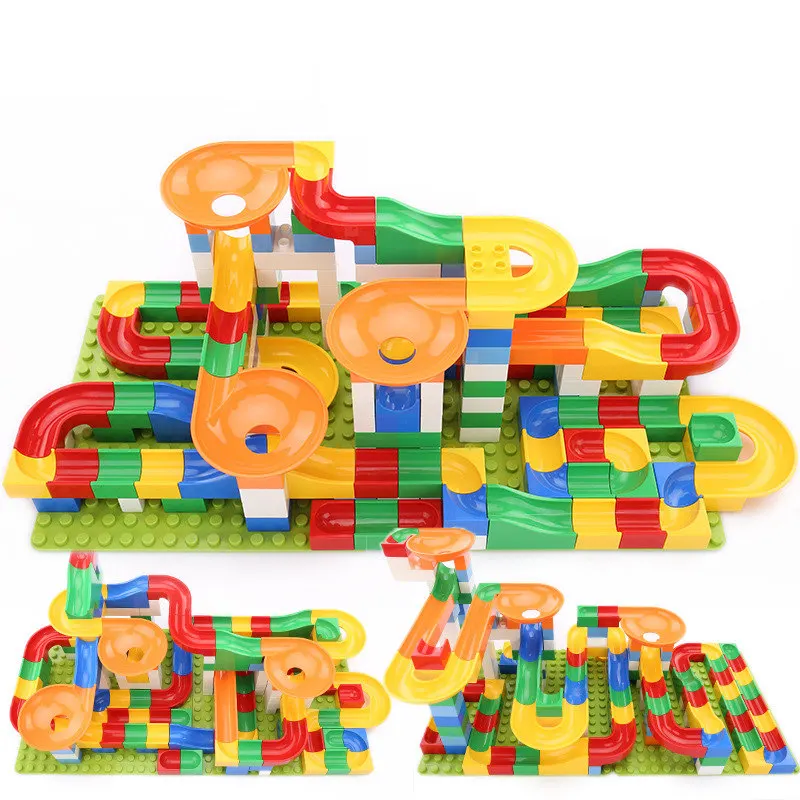 DIY Colorful Race Run Track Balls Rolling BIG Track Building Blocks Toys for Children Gift Compatible LegoINGLY DuploINGLY Toy
DIY Colorful Race Run Track Balls Rolling BIG Track Building Blocks Toys for Children Gift Compatible LegoINGLY DuploINGLY Toy