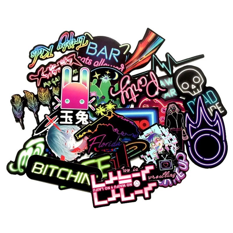 25pcs Cartoon Harajuku Style Neon Light Sticker Decal For Laptop Luggage Fridge DIY Home Decor Pegatina For Children Gift F2
25pcs Cartoon Harajuku Style Neon Light Sticker Decal For Laptop Luggage Fridge DIY Home Decor Pegatina For Children Gift F2