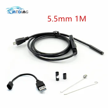 720P5.5mm 1M Lens HD USB Endoscope Waterproof 6 LEDs Inspection Pipe Endoscope Camera Borescope For Android Phone PC
720P5.5mm 1M Lens HD USB Endoscope Waterproof 6 LEDs Inspection Pipe Endoscope Camera Borescope For Android Phone PC