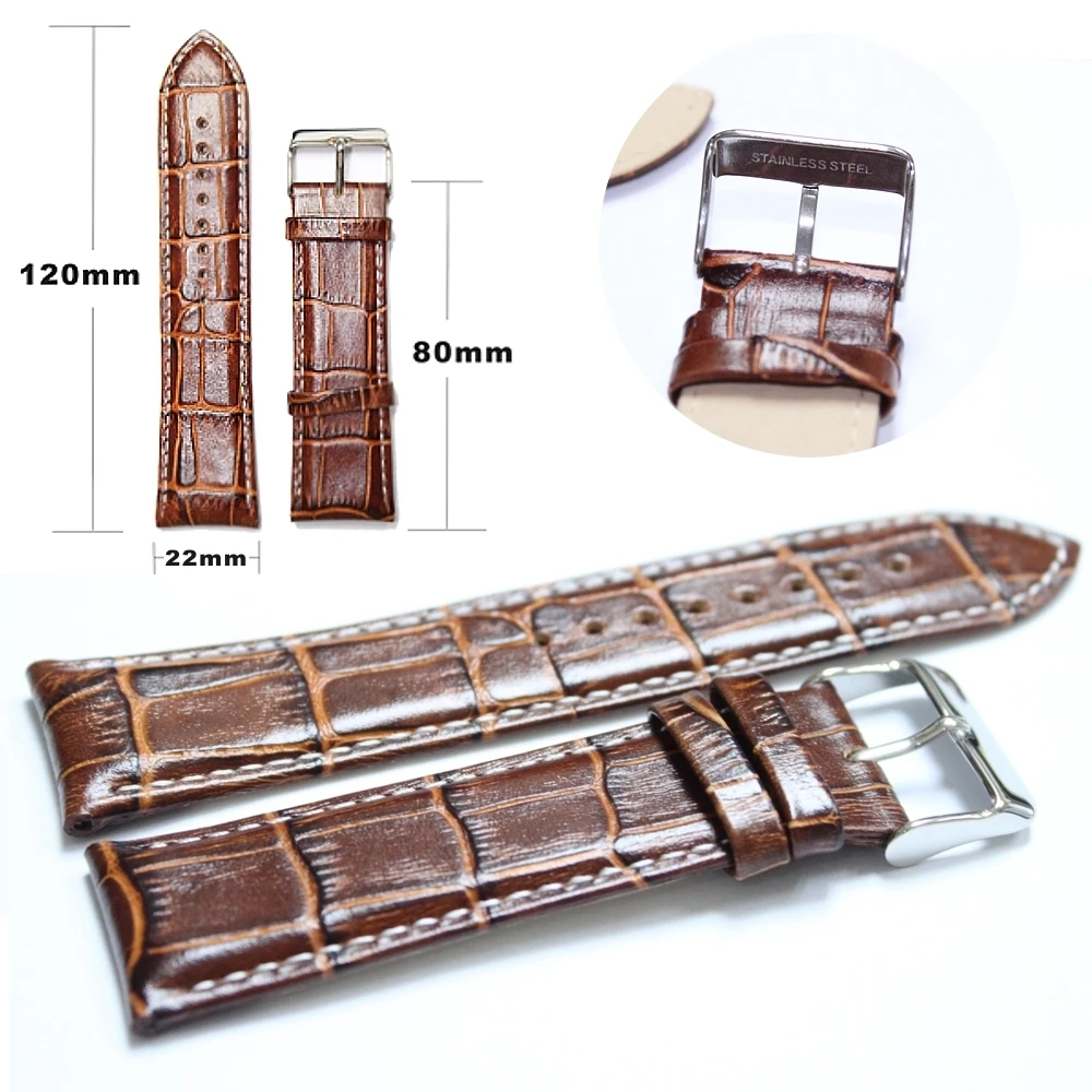 22mm All Genuine Leather Unisex Straps For Hours Brown Watch Band Straps WB1036A22GB
22mm All Genuine Leather Unisex Straps For Hours Brown Watch Band Straps WB1036A22GB