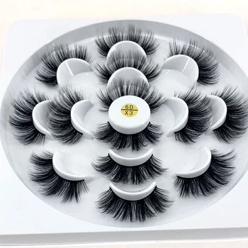 HBZGTLAD 2/7 pairs natural false eyelashes fake lashes long makeup 3d mink lashes eyelash extension mink eyelashes for beauty