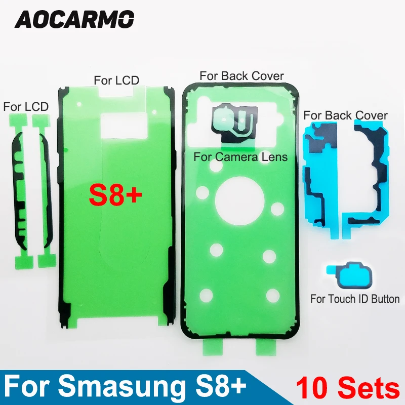 10Sets/Lot For Samsung Galaxy S8+ S8plus SM-G9550 6.2" LCD Screen+Back Battery Cover+Camera Lens Adhesive Sticker Tape Glue
10Sets/Lot For Samsung Galaxy S8+ S8plus SM-G9550 6.2" LCD Screen+Back Battery Cover+Camera Lens Adhesive Sticker Tape Glue