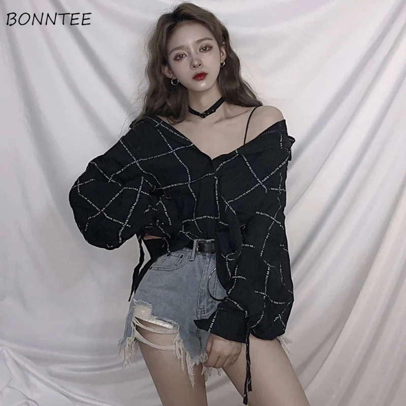 Shirts Women Plaid Simple Retro Elegant Loose Harajuku Womens Korean Style All-match Female Single Breasted Clothing Leisure New
Shirts Women Plaid Simple Retro Elegant Loose Harajuku Womens Korean Style All-match Female Single Breasted Clothing Leisure New