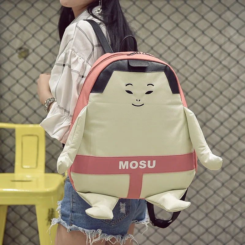 2018 new personality Funny canvas back bag Japanese Sumo printing male and female students school bags
2018 new personality Funny canvas back bag Japanese Sumo printing male and female students school bags