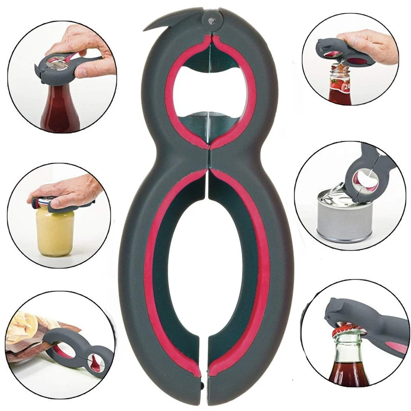 King Sea 6-in-1 Multi-Function Can Opener Bottle Opener Jar Opener Lid Twist Off Gripper Bag/bottle/jar/Lid Remover
King Sea 6-in-1 Multi-Function Can Opener Bottle Opener Jar Opener Lid Twist Off Gripper Bag/bottle/jar/Lid Remover