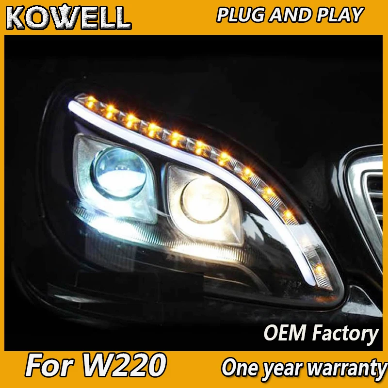 Стайлинг автомобиля KOWELL для Benz S-Class W220 S280 S320 S500 S600 S350 1999-2005 лет фары подходят для моделей HID/ксенон 2002-2005 года
Стайлинг автомобиля KOWELL для Benz S-Class W220 S280 S320 S500 S600 S350 1999-2005 лет фары подходят для моделей HID/ксенон 2002-2005 года