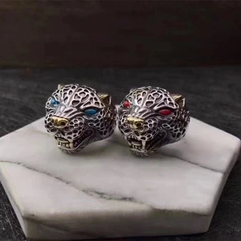 SOQMO 100% 925 Sterling Silver Ring Open Adjustable Leopard for men fashion animal rings party punk jewelry SQM011
SOQMO 100% 925 Sterling Silver Ring Open Adjustable Leopard for men fashion animal rings party punk jewelry SQM011