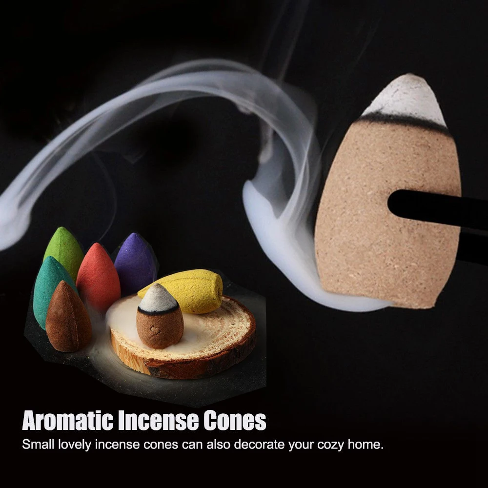 20 Pcs Natural Sandalwood Backflow Incense Indoor Tower Aroma Purifying Freshener Incence Cones for Incense Burner Holder
20 Pcs Natural Sandalwood Backflow Incense Indoor Tower Aroma Purifying Freshener Incence Cones for Incense Burner Holder