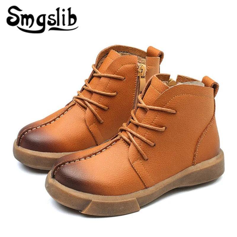Kids Boys Brown Ankle Boots For Children Winter Genuine Leather Shoe Baby Girls Black Boots 2018 Fashion Martin Boots
Kids Boys Brown Ankle Boots For Children Winter Genuine Leather Shoe Baby Girls Black Boots 2018 Fashion Martin Boots