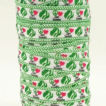 Q&N ribbon wholesale/OEM 5/8inch 15mm 160301004 girl scouts design folded over elastic FOE for hair tie free shipping
Q&N ribbon wholesale/OEM 5/8inch 15mm 160301004 girl scouts design folded over elastic FOE for hair tie free shipping