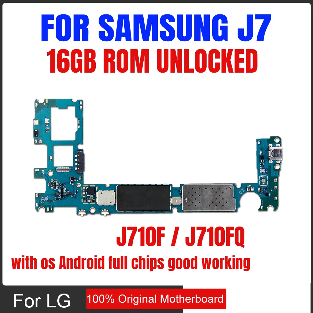 16GB EU Version Original Motherboard For Samsung Galaxy J7 J710F Dual SIM Factory Unlock With Full Chips Android OS Logic Board
16GB EU Version Original Motherboard For Samsung Galaxy J7 J710F Dual SIM Factory Unlock With Full Chips Android OS Logic Board