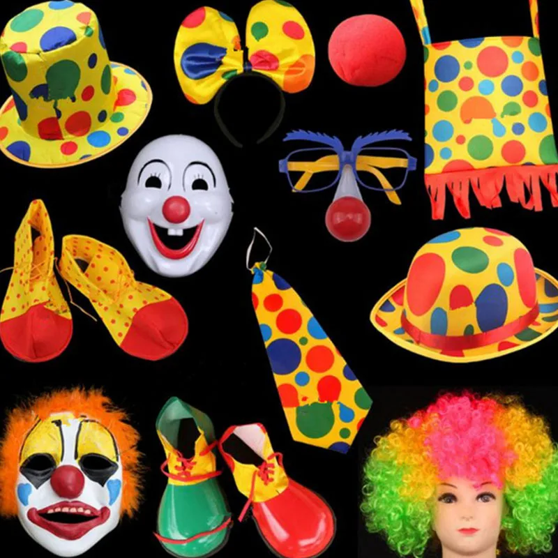 Kids Adults Clown Hat Bags Shoes Stocking Magician Cosplay Costume Accessories Party Performance Dress Up Props
Kids Adults Clown Hat Bags Shoes Stocking Magician Cosplay Costume Accessories Party Performance Dress Up Props