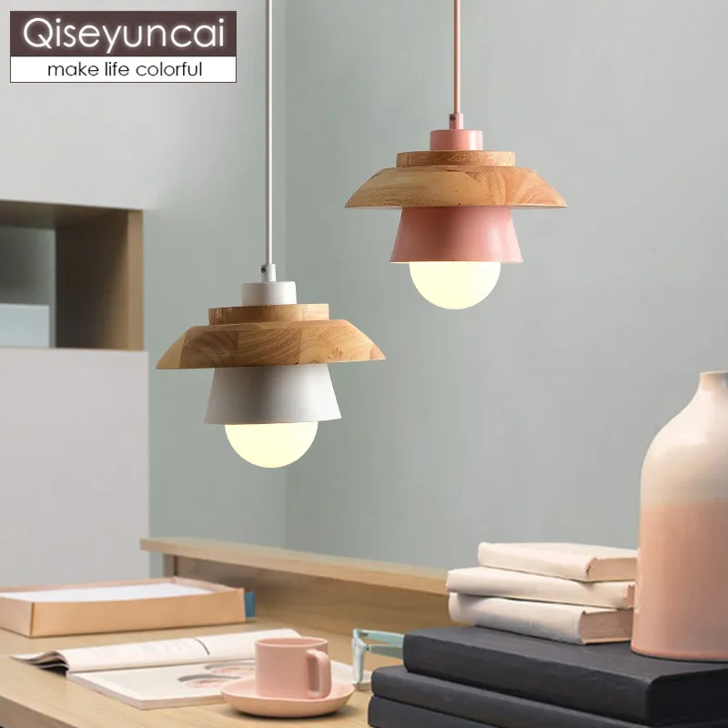 Qiseyuncai Nordic style color three-headed restaurant chandelier log simple single head bar dining room lighting free shipping
Qiseyuncai Nordic style color three-headed restaurant chandelier log simple single head bar dining room lighting free shipping