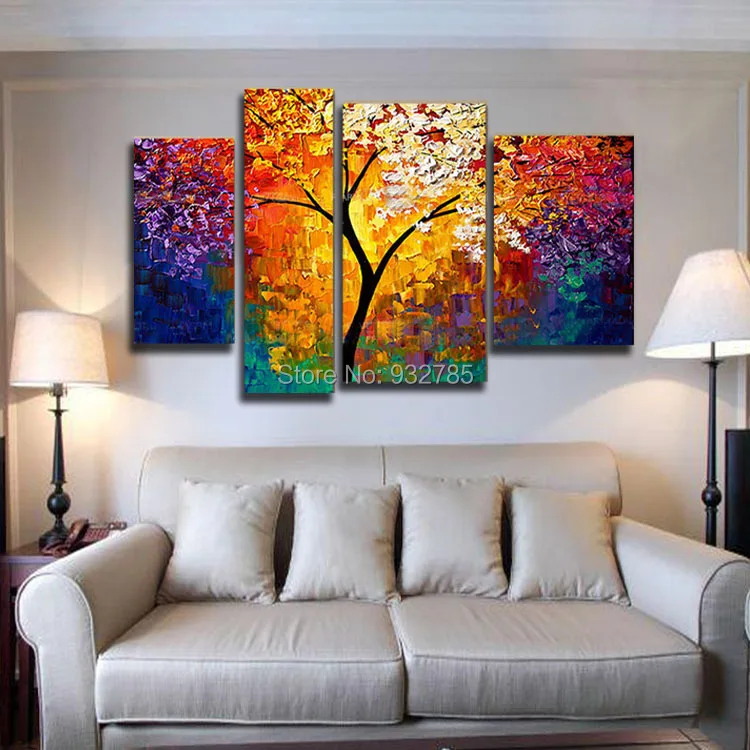 3 piece/set Bright Life Tree Painting Art 100% Handmade Modern Abstract Oil Painting Canvas Wall Art Gift Top Home Decor
3 piece/set Bright Life Tree Painting Art 100% Handmade Modern Abstract Oil Painting Canvas Wall Art Gift Top Home Decor