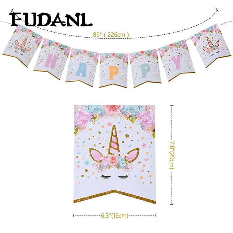 FUDANL Birthday Party Banner Unicorn Party Bunting Flags Kids Happy Birthday Party Supplies Baby Shower Glitter Unicorn Banners
FUDANL Birthday Party Banner Unicorn Party Bunting Flags Kids Happy Birthday Party Supplies Baby Shower Glitter Unicorn Banners