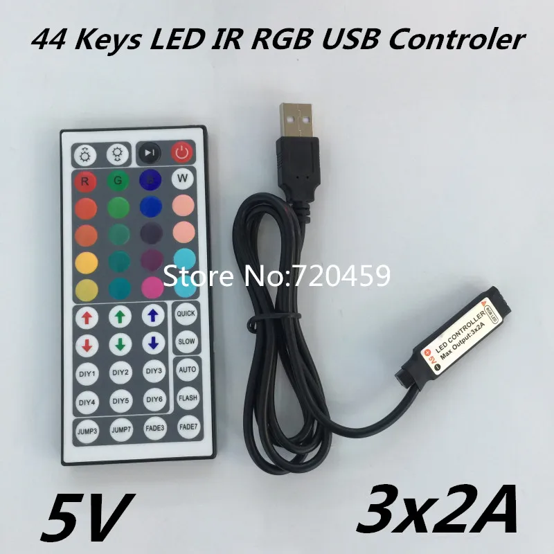 44 Keys LED IR RGB Mini USB Controler For RGB LED Strip LED Lights Controller IR Remote Dimmer Input DC5V
44 Keys LED IR RGB Mini USB Controler For RGB LED Strip LED Lights Controller IR Remote Dimmer Input DC5V