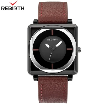 REBIRTH Casual Quartz Women Watches Square Dial Women Wrist Watch Leather Strap Waterproof Wristwatches Relojes Para Mujer 2019
REBIRTH Casual Quartz Women Watches Square Dial Women Wrist Watch Leather Strap Waterproof Wristwatches Relojes Para Mujer 2019