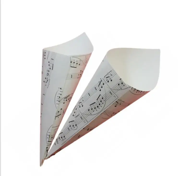 50pcs Creative Brown Musical Notes Kraft Paper Flower Cones Candy Boxes Ice Cream Cones Party Gift Box Wedding Favors Decor
50pcs Creative Brown Musical Notes Kraft Paper Flower Cones Candy Boxes Ice Cream Cones Party Gift Box Wedding Favors Decor
