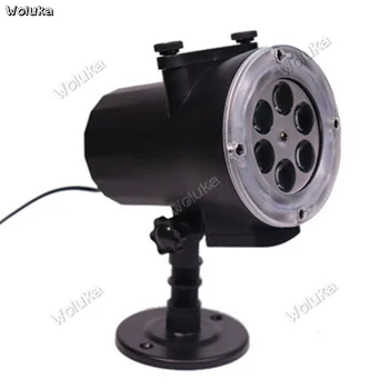 

LED 12 pattern Plug Change card projection lawn lamp led outdoor Christmas snowflake film projection CD50 W03