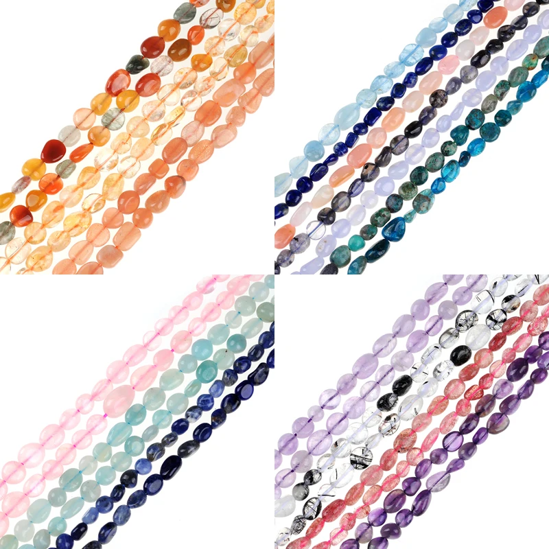 Natural Irregular amethysts pink Quartz Rutilated jaspers carnelian Gravel Loose stone beads 6*8mm DIY Jewelry Making Bracelets
Natural Irregular amethysts pink Quartz Rutilated jaspers carnelian Gravel Loose stone beads 6*8mm DIY Jewelry Making Bracelets