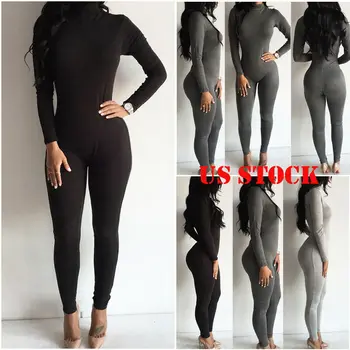Women Clothes Zipper Clubwear Bodysuits Playsuit Long Sleeve Bodycon Party Jumpsuit Trousers Bodysuit 6-14
Women Clothes Zipper Clubwear Bodysuits Playsuit Long Sleeve Bodycon Party Jumpsuit Trousers Bodysuit 6-14