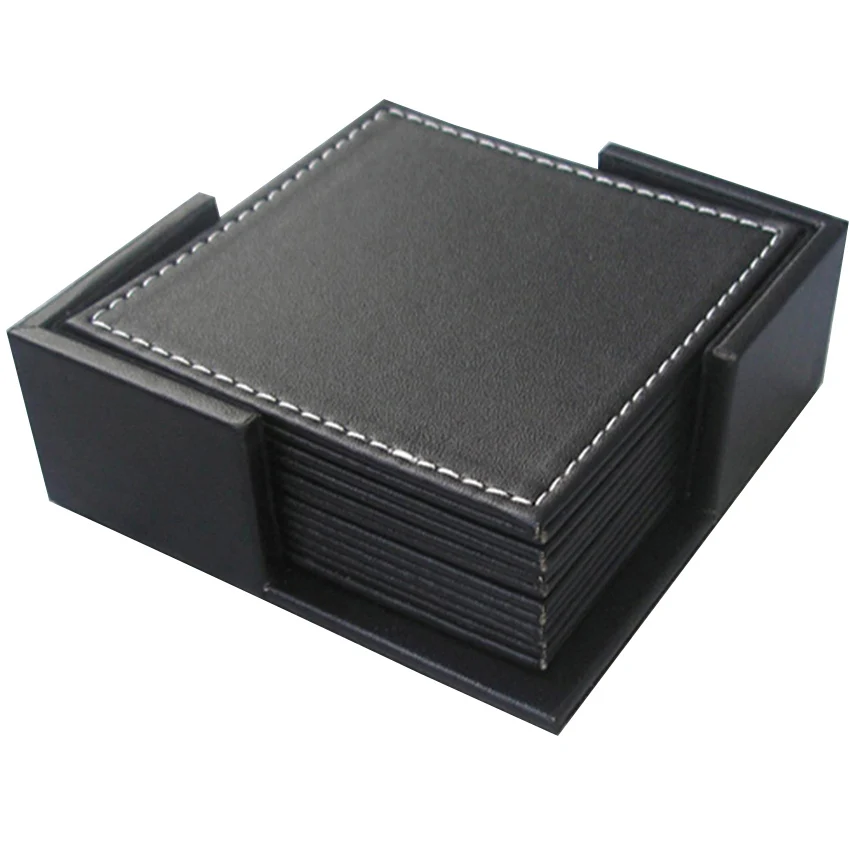 Set of 6PCS Durable PU Leather Cup Mat Square Cup Coaster Pad Tea Cup Cushion Drinks Bowl Holder Tableware Placemat PU Coaster
Set of 6PCS Durable PU Leather Cup Mat Square Cup Coaster Pad Tea Cup Cushion Drinks Bowl Holder Tableware Placemat PU Coaster