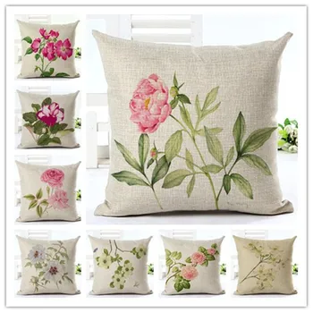 Modern Household Adornment Flowers Digital Printing White Cotton And Linen Pillow Sofa Cushion For Leaning On Of Office
Modern Household Adornment Flowers Digital Printing White Cotton And Linen Pillow Sofa Cushion For Leaning On Of Office