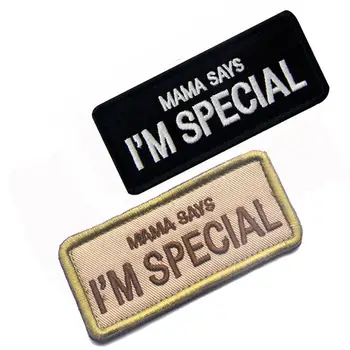 Unisex MAMA SAYS I'M SPECIAL Embroidery Badge Hook Loop Patch Cloth Applique New Fashion Chic
Unisex MAMA SAYS I'M SPECIAL Embroidery Badge Hook Loop Patch Cloth Applique New Fashion Chic