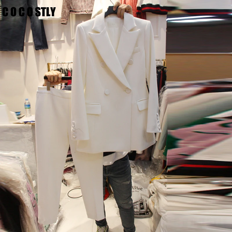 Autumn Korean Professional Slim Small Suit Women Pants Suit Temperament Suit Jacket 2 Pieces Set Female Wear To Business Suits
Autumn Korean Professional Slim Small Suit Women Pants Suit Temperament Suit Jacket 2 Pieces Set Female Wear To Business Suits