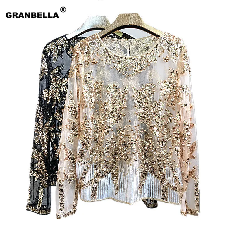 Offical Party brand famous 2018 lovely rose flower shiny shirt blouses luxury beading party club women shirt blusa camisa
Offical Party brand famous 2018 lovely rose flower shiny shirt blouses luxury beading party club women shirt blusa camisa