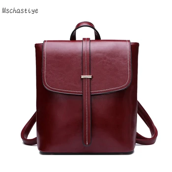 Mschastiye Backpack Women Genuine Leather Bag Women Bag Cow Leather Women Backpack Mochila Feminina School Bags for Teenagers
Mschastiye Backpack Women Genuine Leather Bag Women Bag Cow Leather Women Backpack Mochila Feminina School Bags for Teenagers