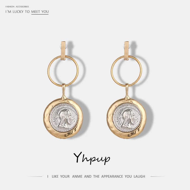 Yhpup Vintage Round Geometric Dangle Earrings Portrait Zinc Alloy Punk Statement Earrings For Women Party Gift Pendant Jewelry
Yhpup Vintage Round Geometric Dangle Earrings Portrait Zinc Alloy Punk Statement Earrings For Women Party Gift Pendant Jewelry