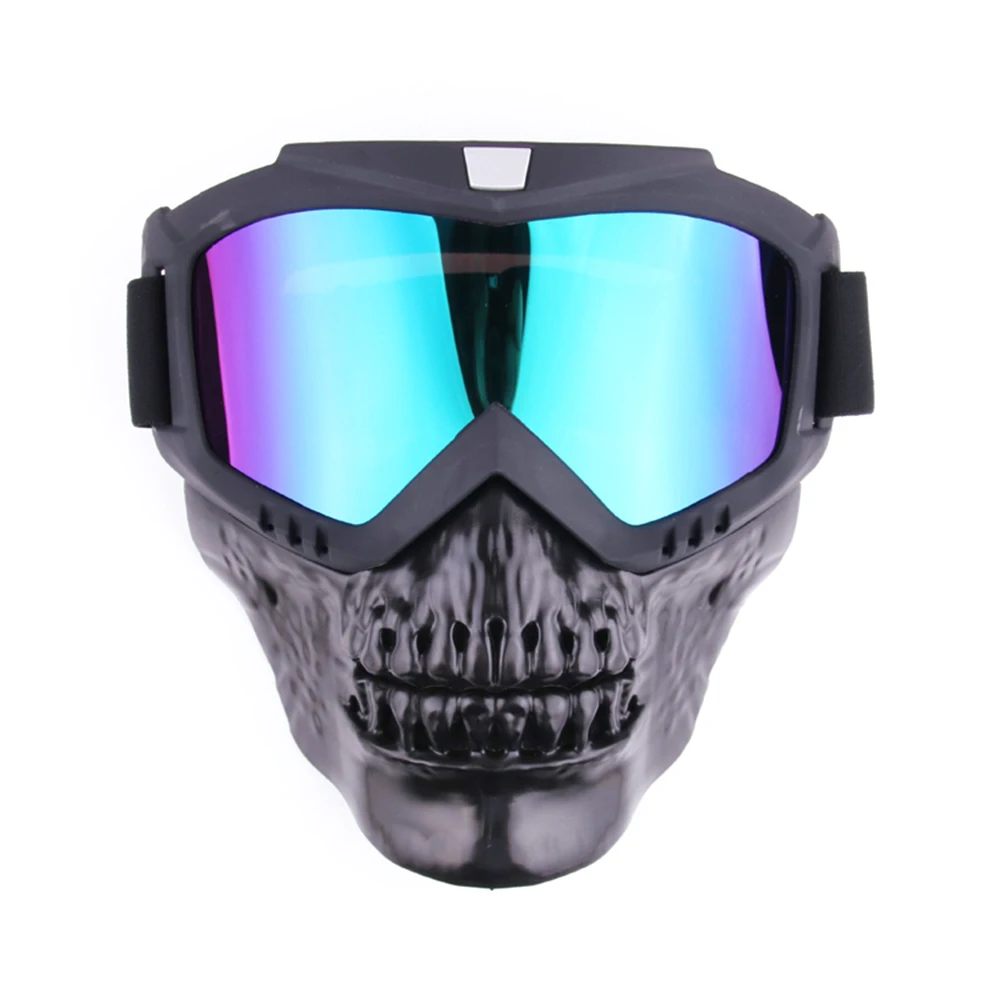 Outdoor Cool Skull Goggles Mask UV Protection Lens Motorcycle Riding Cycling Glasses with Detachable Face Mask
Outdoor Cool Skull Goggles Mask UV Protection Lens Motorcycle Riding Cycling Glasses with Detachable Face Mask