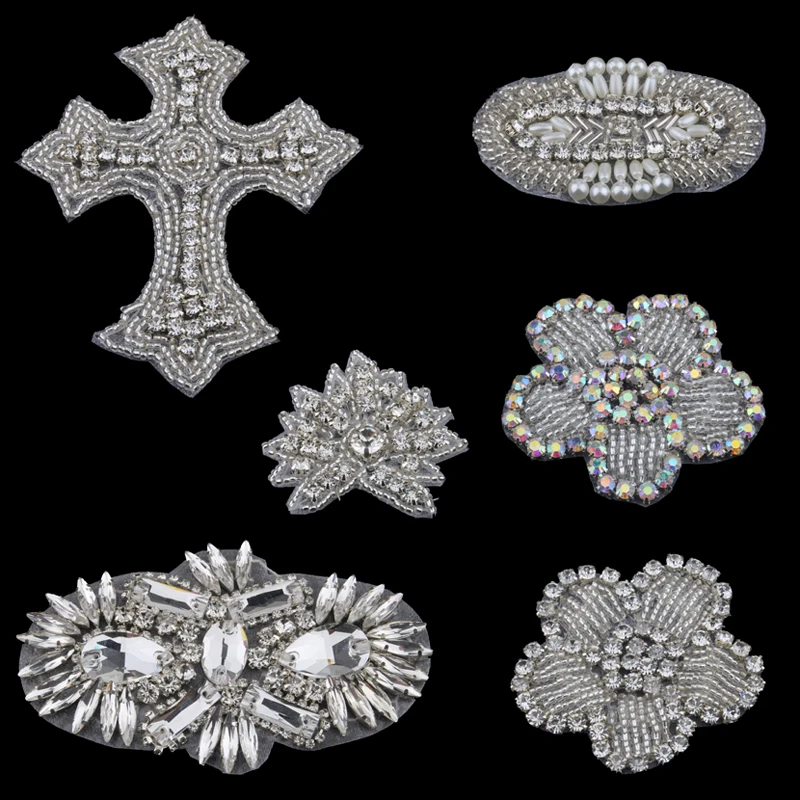20PC Handmade Bling Beaded Rhinestone Applique Sew On Manual Flatback Crystal Flower Cloth Applique for Dresses Craft Supplies
20PC Handmade Bling Beaded Rhinestone Applique Sew On Manual Flatback Crystal Flower Cloth Applique for Dresses Craft Supplies