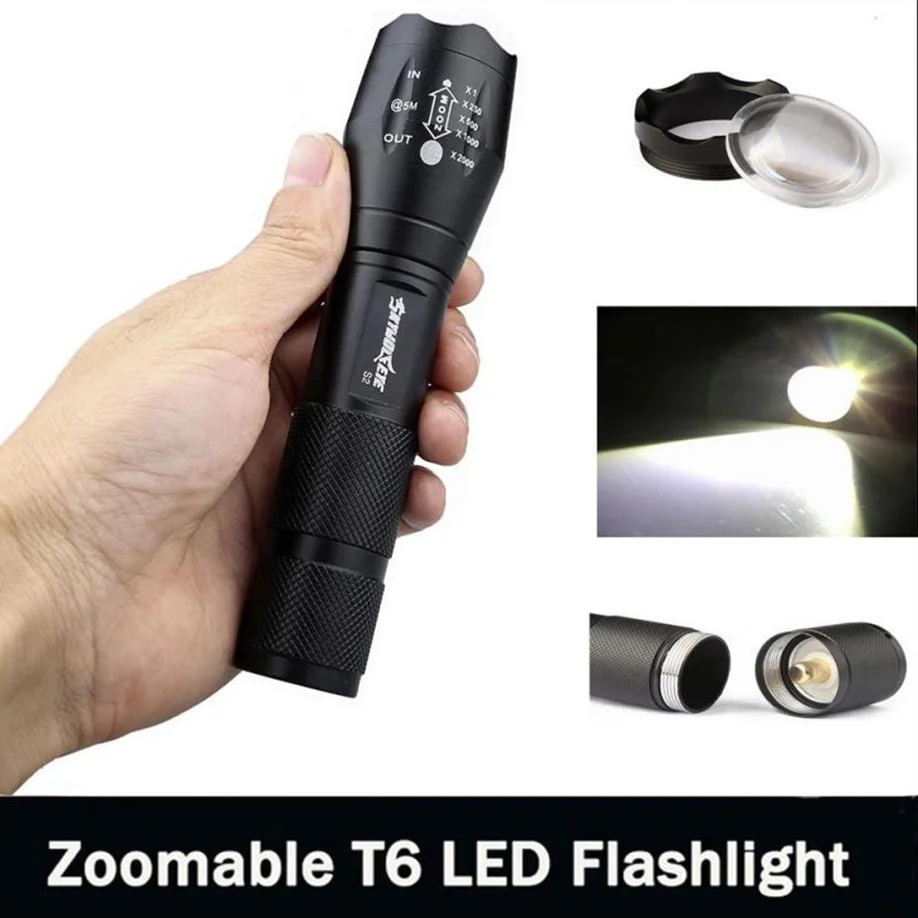 

LED lamp T6 LED Torch Powerful 18650 Flashlight Lamp Light 2017 Newest Good Quality Worth buying 3500 Lumen 5 Modes CREE XM-L