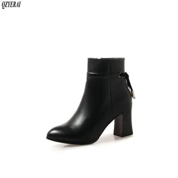 QZYERAI women boots 100% leather women boots high-heeled zipper ankle boots natural leather women shoes
QZYERAI women boots 100% leather women boots high-heeled zipper ankle boots natural leather women shoes
